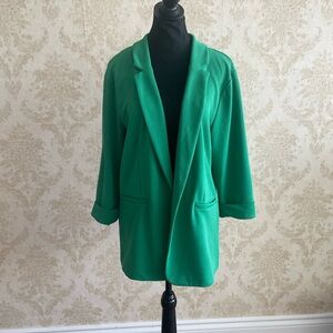 BNWT Maurices Vibrant Green Open Blazer